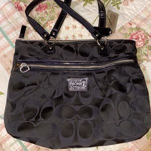 Coach poppy daisy tote